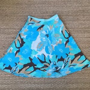 100% silk Banana Republic abstract Floral